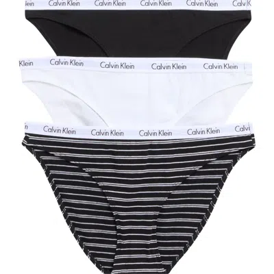 Calvin Klein Pack Of 3 Assorted Bikinis In Multi