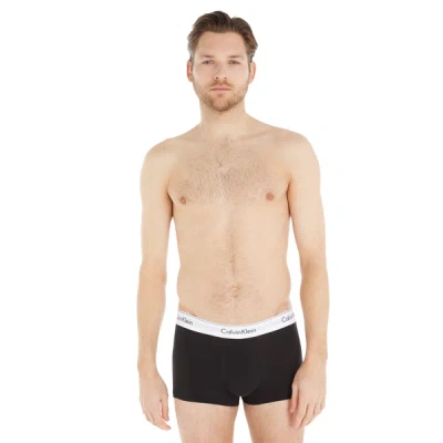 Calvin Klein Pack Of Three Recycled Organic Cotton Boxers In Black