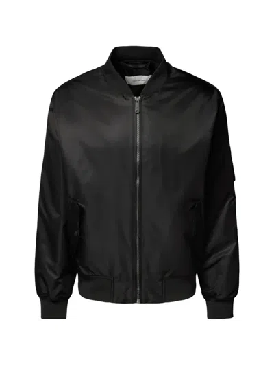 Calvin Klein Padded Bomber Jacket In Black