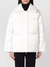 Calvin Klein Padded High Collar Long Sleeves Quilted Coat In White