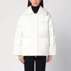 Calvin Klein Padded High Collar Long Sleeves Quilted Coat In White