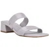 Calvin Klein Paneer Womens Faux Leather Slip-on Heels In Purple