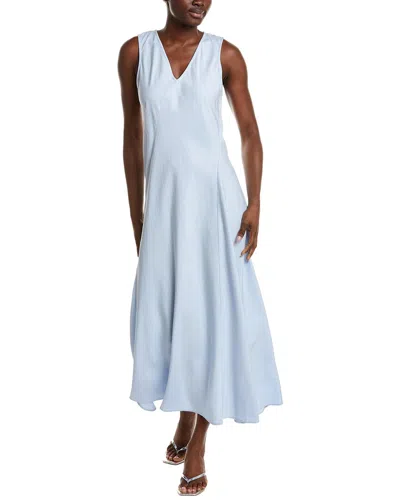 Calvin Klein Panel Midi Dress In Blue