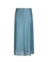 Calvin Klein Panel Midi Skirt In Blue