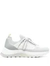 Calvin Klein Panelled Low-top Sneakers In Grey