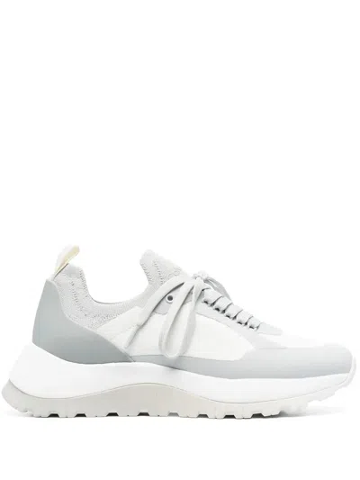 Calvin Klein Panelled Low-top Sneakers In Grey