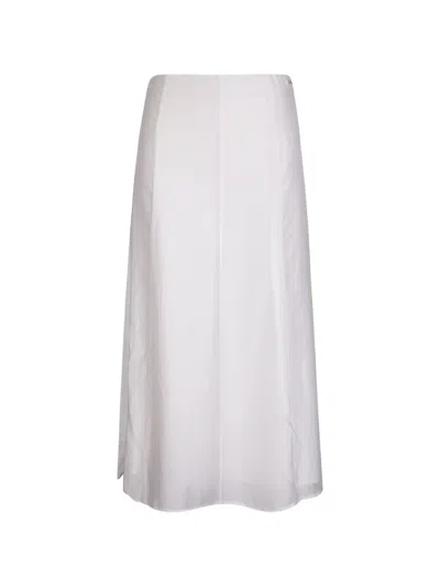 Calvin Klein Panelled Maxi Skirt In White