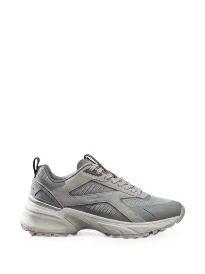 Calvin Klein Panelled Mesh Sneakers In Gray