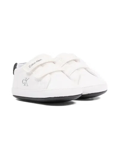 Calvin Klein Babies' Panelled Sneakers In White