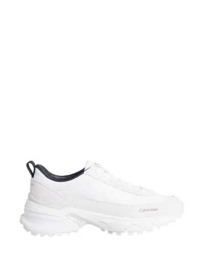 Calvin Klein Panelled Sneakers In White