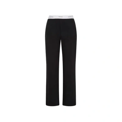 Calvin Klein Pantalon De Pyjama En Coton In Black