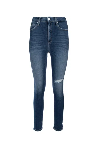 Calvin Klein Pantalone In Denimdark