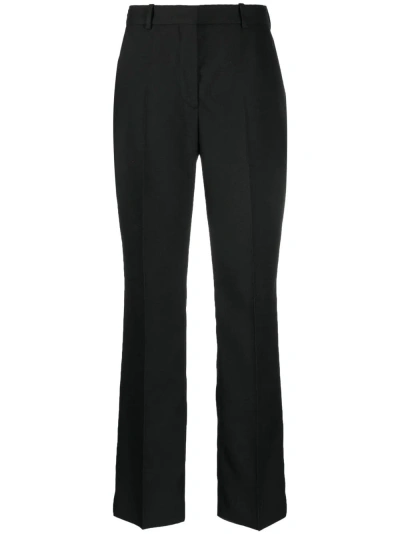 Calvin Klein Pantaloni Sartoriali A Vita Alta In Black