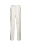 Calvin Klein Relaxed Linen Pleated Trousers