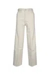 Calvin Klein Wide Leg Trousers With Belt Loops And Pockets In Multi