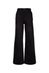 Calvin Klein Pantaloni Con Apllicazione In Denimblack