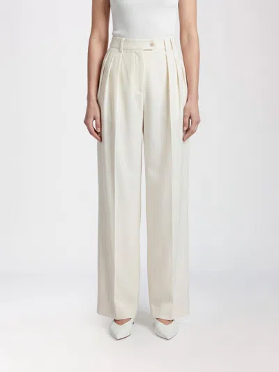 Calvin Klein Pants Woman Color White In Blue