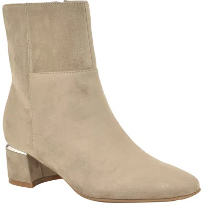 Calvin Klein Parry Faux Suede Bootie In Brown