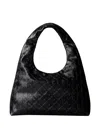 Calvin Klein Patterned Shoulder Bag In Black