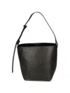 Calvin Klein Patterned Shoulder Bag In Black
