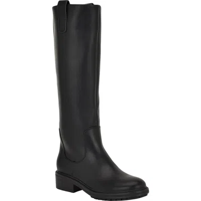 Calvin Klein Pauline Knee High Boot In Animal Print