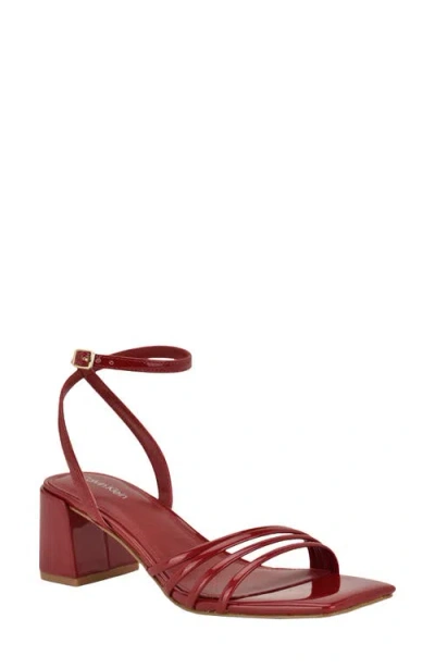 Calvin Klein Pazey 2 Ankle Strap Sandal In Red