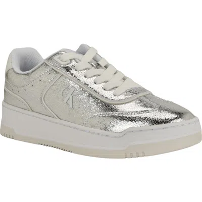 Calvin Klein Pazquale 2 Sneaker In Silver
