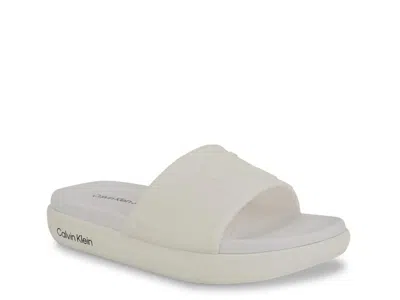 Calvin Klein Peari Slide Sandal In Animal Print