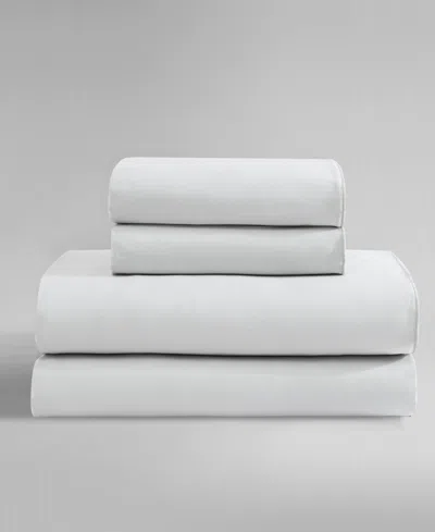Calvin Klein Pearl Edge 300 Thread Count Cotton Sateen 4-pc. Sheet Set, Queen In Gray