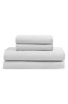 Calvin Klein Pearl Edge 300 Thread Count Sateen Sheet Set In Grey