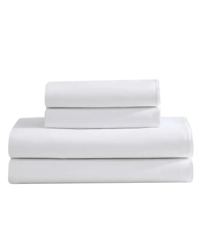 CALVIN KLEIN PEARL EDGE 300 THREAD COUNT COTTON SATEEN 4-PC. SHEET SET, KING