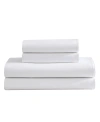 Calvin Klein Pearl Edge 300 Thread Count Cotton Sateen 4-pc. Sheet Set, Queen In White