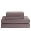 Calvin Klein Pearl Edge Cotton Sateen 300 Thread Count Sheet Set, Queen