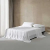 CALVIN KLEIN PEARL EDGE COTTON SATEEN 300 THREAD COUNT SHEET SET, QUEEN