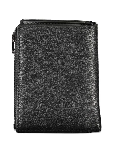 Calvin Klein Pebbled-leather Wallet In White