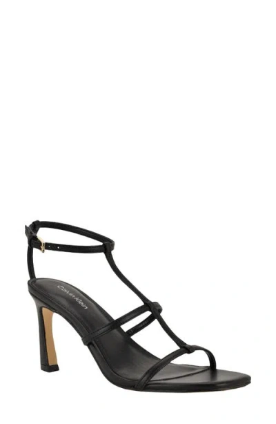 Calvin Klein Pelara Ankle Strap Sandal In Black