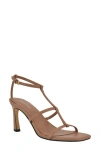 Calvin Klein Pelara Ankle Strap Sandal In Animal Print