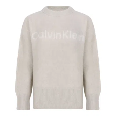 Calvin Klein Pelícan Wool-blend Sweater In White