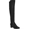 Calvin Klein Jotty Womens Faux Leather Zipper Over-the-knee Boots In Black