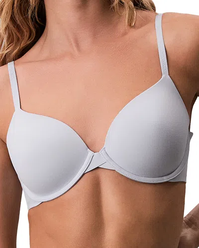 Calvin Klein Perfectly Fit Full Coverage T-shirt Bra In Gray