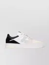 Calvin Klein Perforated Contrast Sneakers With Flat Sole In Multicoloured