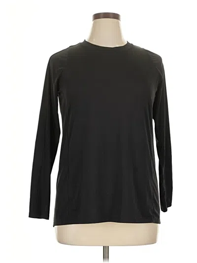 Pre-owned Calvin Klein Performance 3/4 Sleeve T-shirt In Black