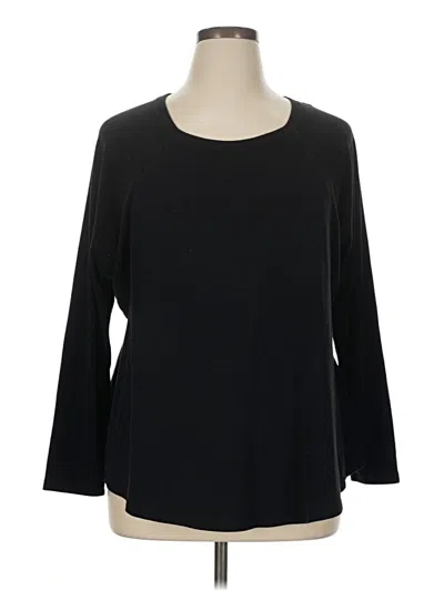 Pre-owned Calvin Klein Performance 3/4 Sleeve T-shirt In Black