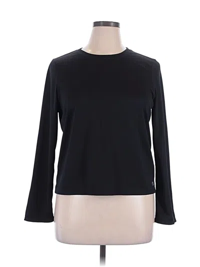Pre-owned Calvin Klein Performance 3/4 Sleeve T-shirt In Black