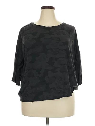 Pre-owned Calvin Klein Performance 3/4 Sleeve T-shirt In Black