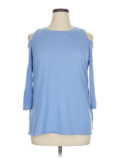Pre-owned Calvin Klein Performance 3/4 Sleeve T-shirt In Blue