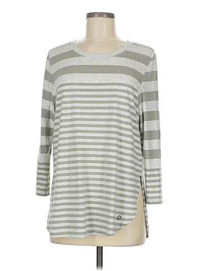 Pre-owned Calvin Klein Performance 3/4 Sleeve T-shirt In Gray