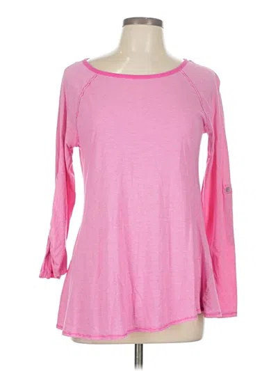 Pre-owned Calvin Klein Performance 3/4 Sleeve T-shirt In Pink