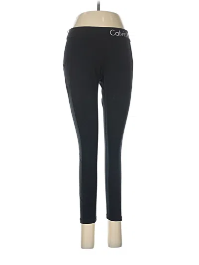 Pre-owned Calvin Klein Performance Active Pants In Black