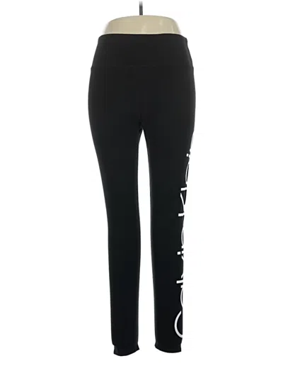 Pre-owned Calvin Klein Performance Active Pants In Black